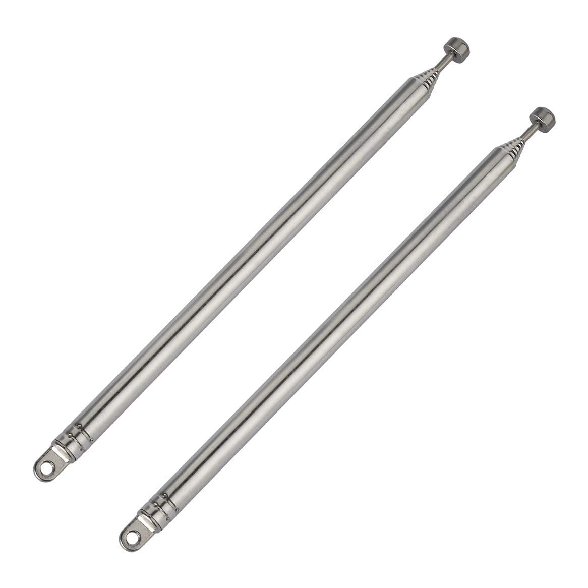 Bingfu 7 Sections Telescopic 74cm AM FM Antenna Portable Radio Antenna Replacement (2-Pack) Compatible with Indoor Portable Radio Home Stereo Receiver