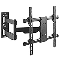 MyCableMart Full Motion 1-ARM 24"" Wall Mount Bracket 32-55 TVs Narrow Plate, Black
