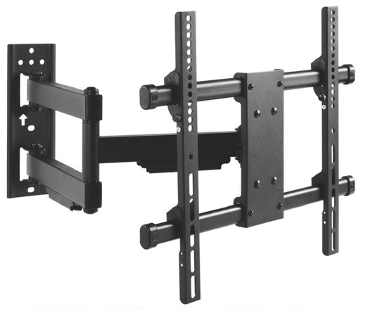 MyCableMart Full Motion 1-ARM 24"" Wall Mount Bracket 32-55 TVs Narrow Plate, Black