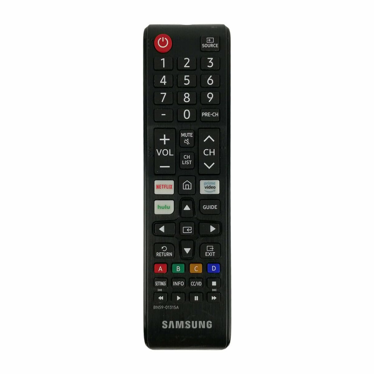 Samsung Remote Control (BN59-01315A) for Select Samsung TVs - Black