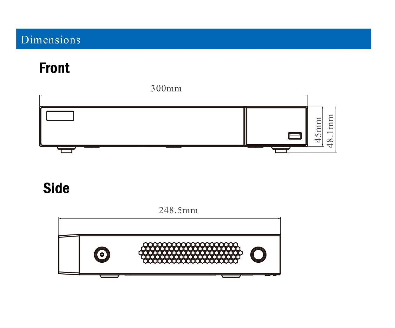 Titanium ED9304H5NV-4P-3 4CH 4K NVR 4POE 40/40Mb Incoming Bandwidth HDMI/VGA Audio 1 SATA NDAA Compliant Network Video Recorder