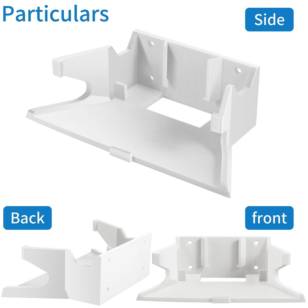 KINEEPLE 2in1 Wall mounting Kit for Starlink Router Wall Mount and Starlink Ethernet Adapter Wall Mount Bracket Holder,Stability Protection