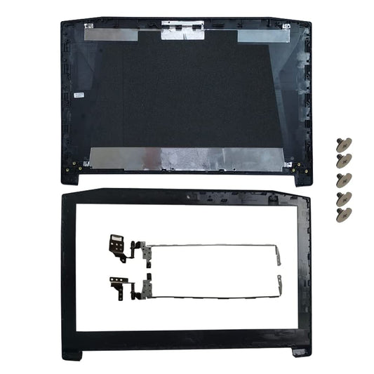 New for Acer Nitro 5 AN515-42 AN515-41 AN515-51 AN515-52 AN515-53 Rear Lid TOP Case Laptop LCD Back Cover with Screws and Bezel and Screen Hinges