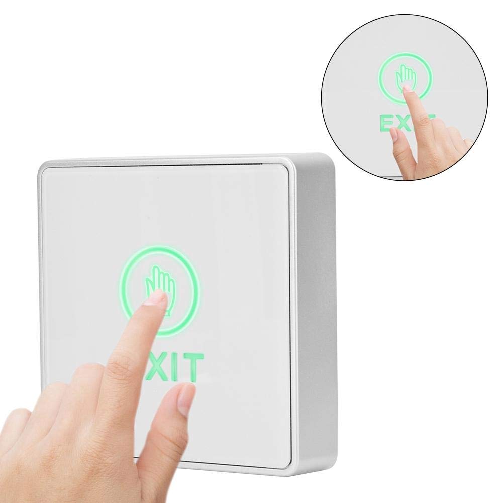 Door Access Switch Control System Touch Door Exit Button with Light Touch Sensor Home Security Unlock Exit Button Widely Used in Doors, exits, Gates