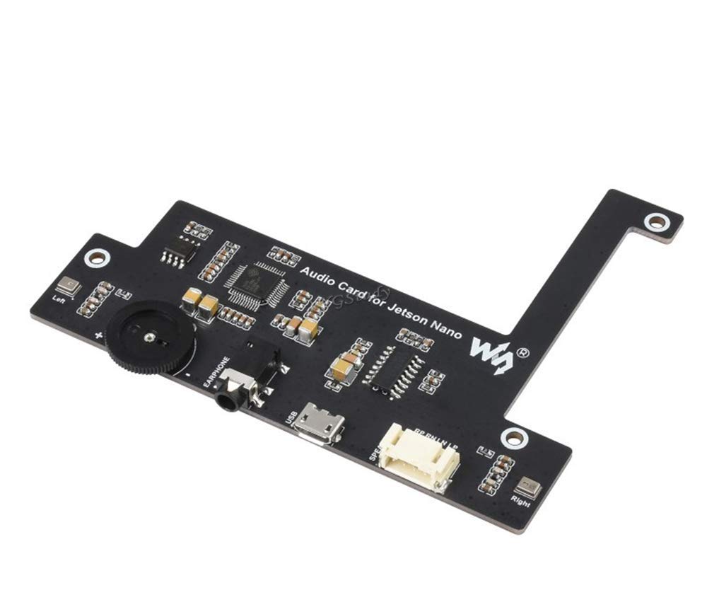 USB Audio Codec for Jetson Nano, USB Sound Card Driver-Free Plug and Play Support Recording and Playback Built-in Microphone and Speaker Header