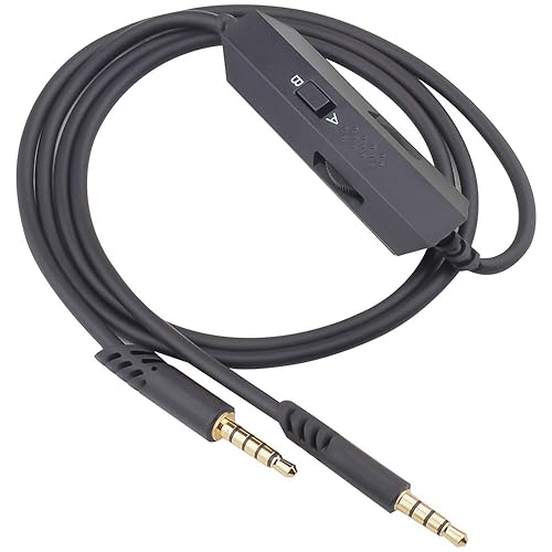 Alitutumao 3.3ft Auxiliary Gaming Cable for Astro A10 A40 A30 A50 Headsets, Compatible with Xbox One PS4 PC Mobile, Black, Male-to-Male 3.5mm Jack…