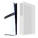 Transparent Dust Cover for PS5 Pro/PS5 Slim/PS5, Waterproof, Anti Scratch (White)