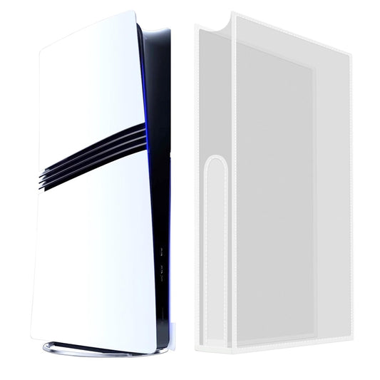 Transparent Dust Cover for PS5 Pro/PS5 Slim/PS5, Waterproof, Anti Scratch (White)