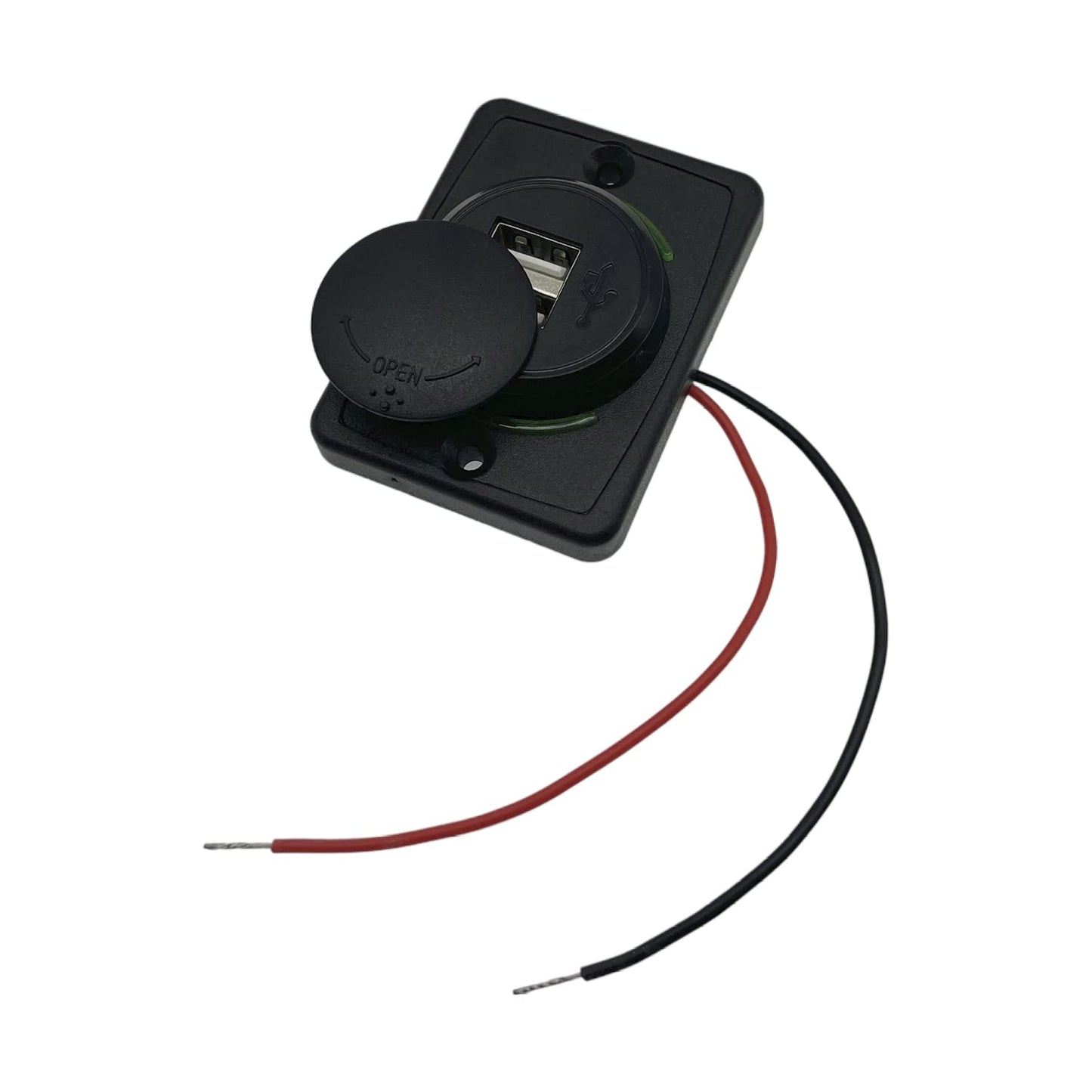 HYXUAN Car 12V RV USB Charger, Quick Charger 3.0 Wall Mount USB Charging?for Car Camper Boat Marine