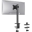 Ergear Monitor Mount for Most 13-32" Computer Screens up to 17.6lbs, Improved LCD LED Monitor Riser, Adjustable Height and Angle, Single Gaming Desk