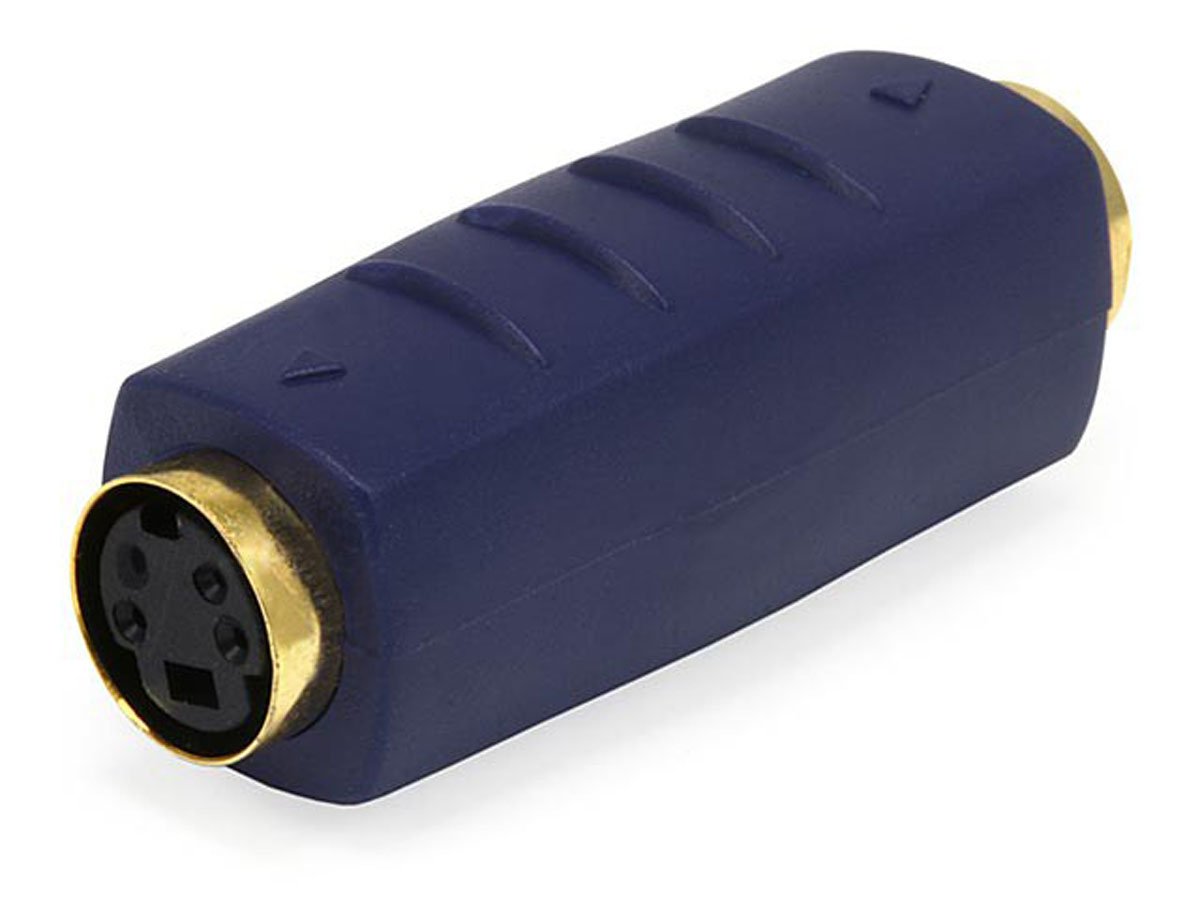 Monoprice 104118 S-Video Female to Female Coupler, Gold Plated