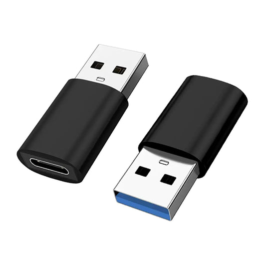 RANIT 2Pcs Type-C Female to USB 3.0 Male Adapter, USB-C Fast Charging Converter with High-Speed Data Transfer, Quick Charge 3.0 Support…