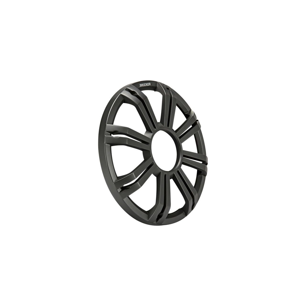KICKER KMG10 10-Inch (25cm) Grille for KM10 and KMF10 Subwoofer, LED, Charcoal