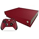 MightySkins Carbon Fiber Skin for Microsoft Xbox One X - Orange | Protective, Durable Textured Carbon Fiber Finish | Easy to Apply, Remove, and Change