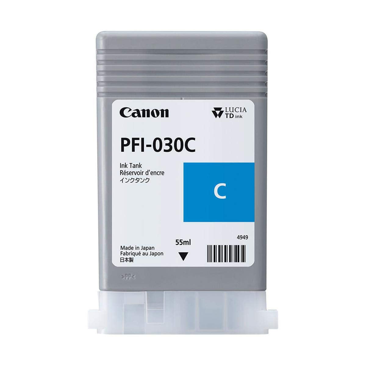 Canon Cyan Ink 55m (PFI-030C) for Canon imagePROGRAF TA-20 and TA-30
