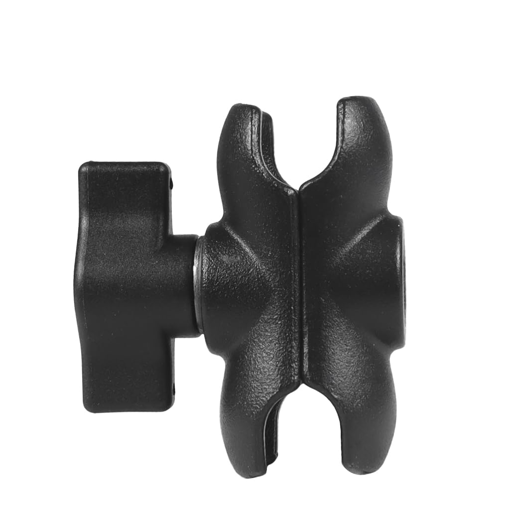 NovelGoal Aluminum Alloy Double Socket Arm for 25mm/1'' Ball Head Holder Mount Clamp Compatible with RAM Bicycle Motorcycle Camera Extension Arm 5.5CM