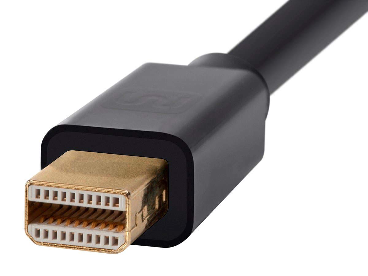 Monoprice 115888 Mini DisplayPort 1.2 to DisplayPort Cable - 1.5 Feet, 4K Capable, Supports 3D Video - Select Series Black