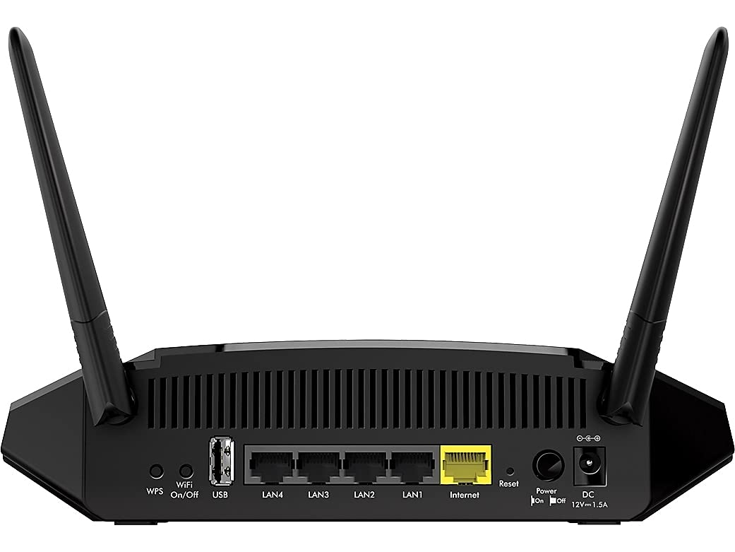 NETGEAR WiFi Router (R6230) - AC1200 Dual Band Wireless Speed (up to 1200 Mbps) | Up to 1200 sq ft Coverage & 20 Devices | 4 x 1G Ethernet and 1 x 2.0