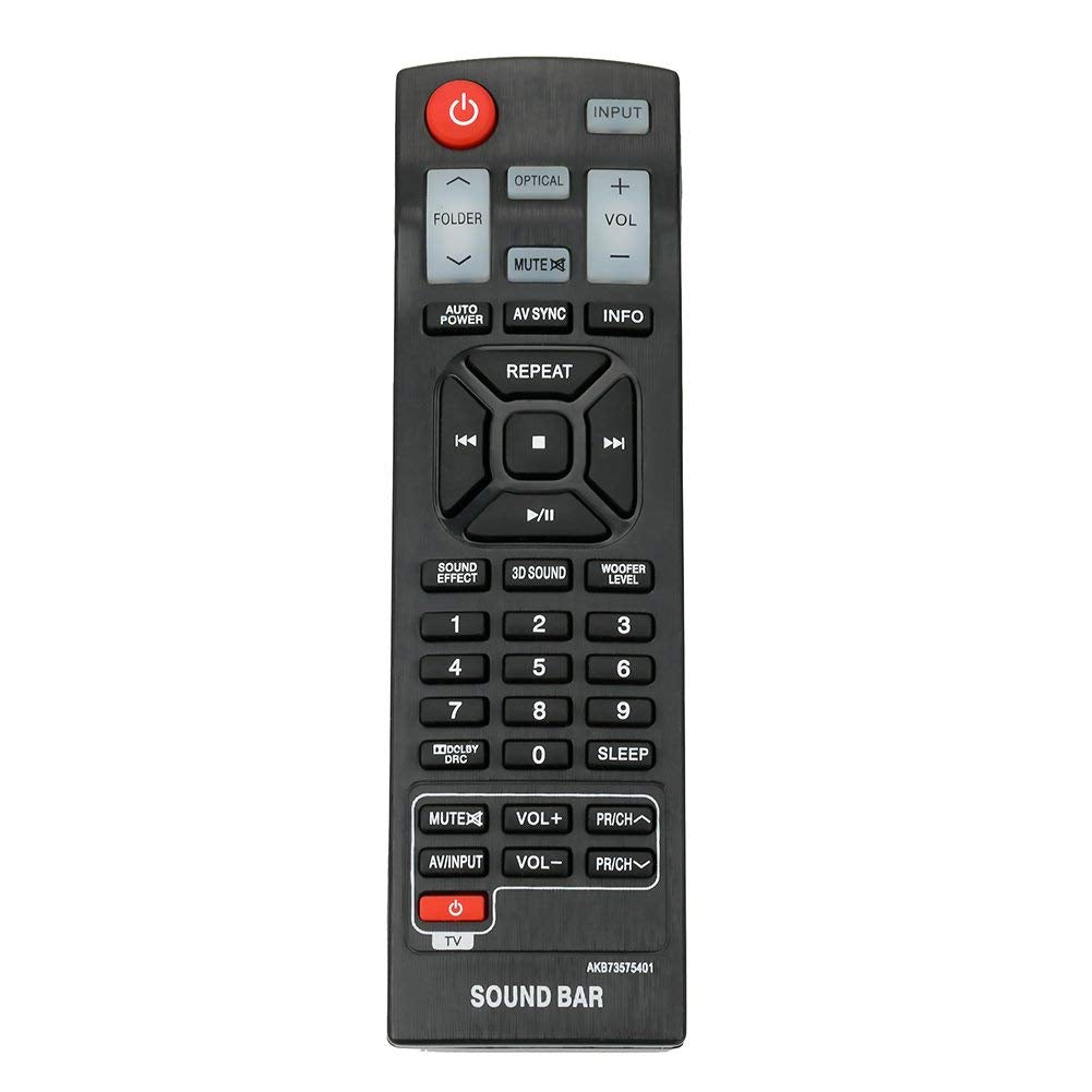 AKB73575401 Replace Remote Control for LG Home Sound Bar NB5540A NB5541 NB2430A NB4540 NB2520A NB2420A NB3520A