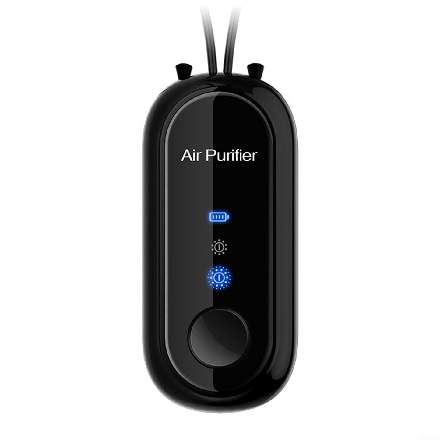 Wearable Portable Air Purifier Necklace, Rechargeable Negative Ion Generator,for Home, Car, Airplane, and Outdoor Activities(Black)