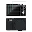 HUADU Screen Protector Compatible for Panasonic Lumix ZS99 Digital Camera,Tempered Glass Film Anti-Scratch High Definition and Soft Silicone Case