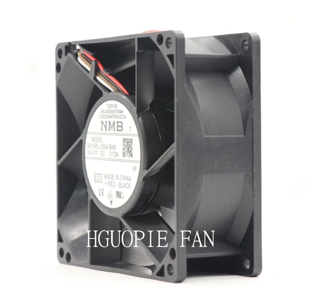 HGUOPIE for NMB Fan 3615RL-05W-B46 DC 24V 0.73A 92X92X38MM Cooling Fan ACS880 Inverter Fan with Original Plug