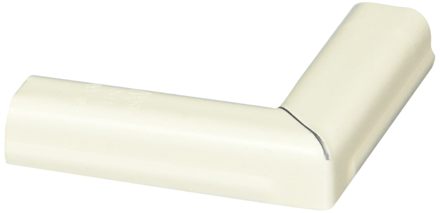 Wiremold Legrand V511 90 Degree Raceway Flat Elbow Fitting, Ivory,White