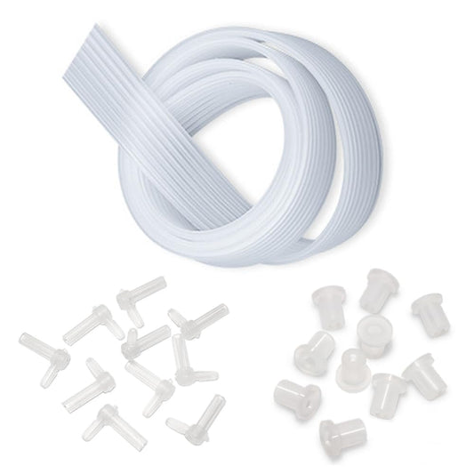 ThtRht Ink Tube 8/6/4 Color Lines Tubing Pipe 3FT Inktube Pipeline with Rubber Stopper and L Connector for CISS Continuous Ink Supply System CIS DIY