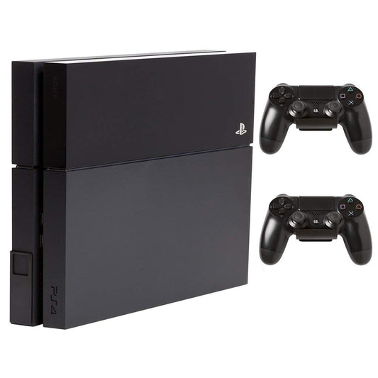 HIDEit Mounts 4 Bundle, Wall Mounts for Original PS4 and Controllers, Steel Mount for PS4 Original and 2 Controller Mounts to Safely Store Your PS4