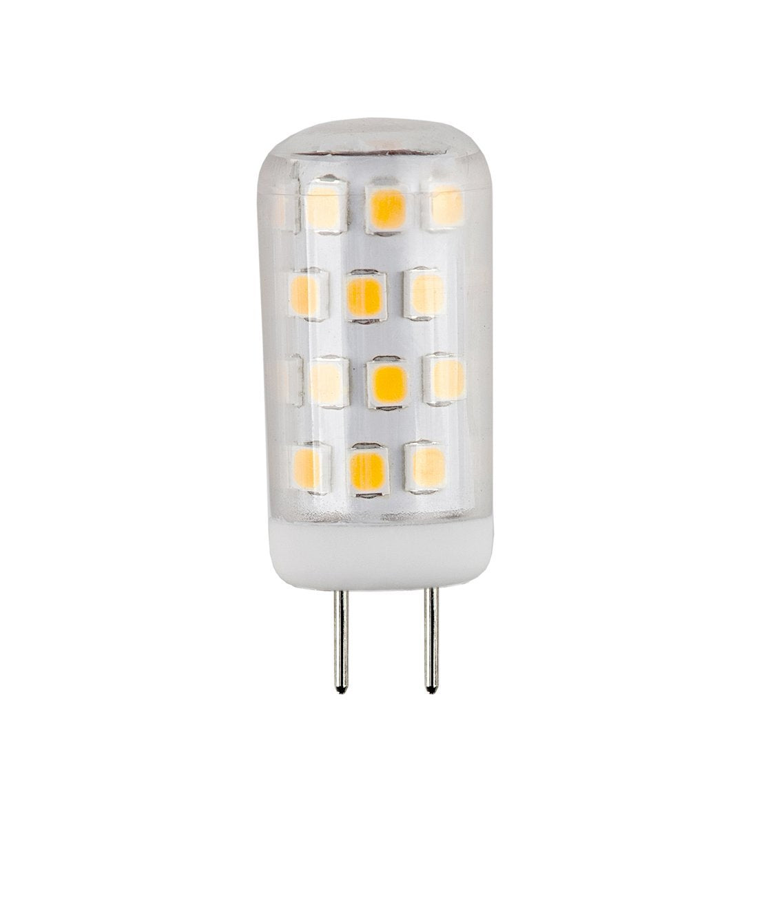 CBconcept UL Listed, G8 LED Light Bulb (Standard 37mm Length), 5 Pack, 3 Watt, 310 Lumen, Not Dimmable, Pure White 6000K, 360 degree Beam Angle, 35W