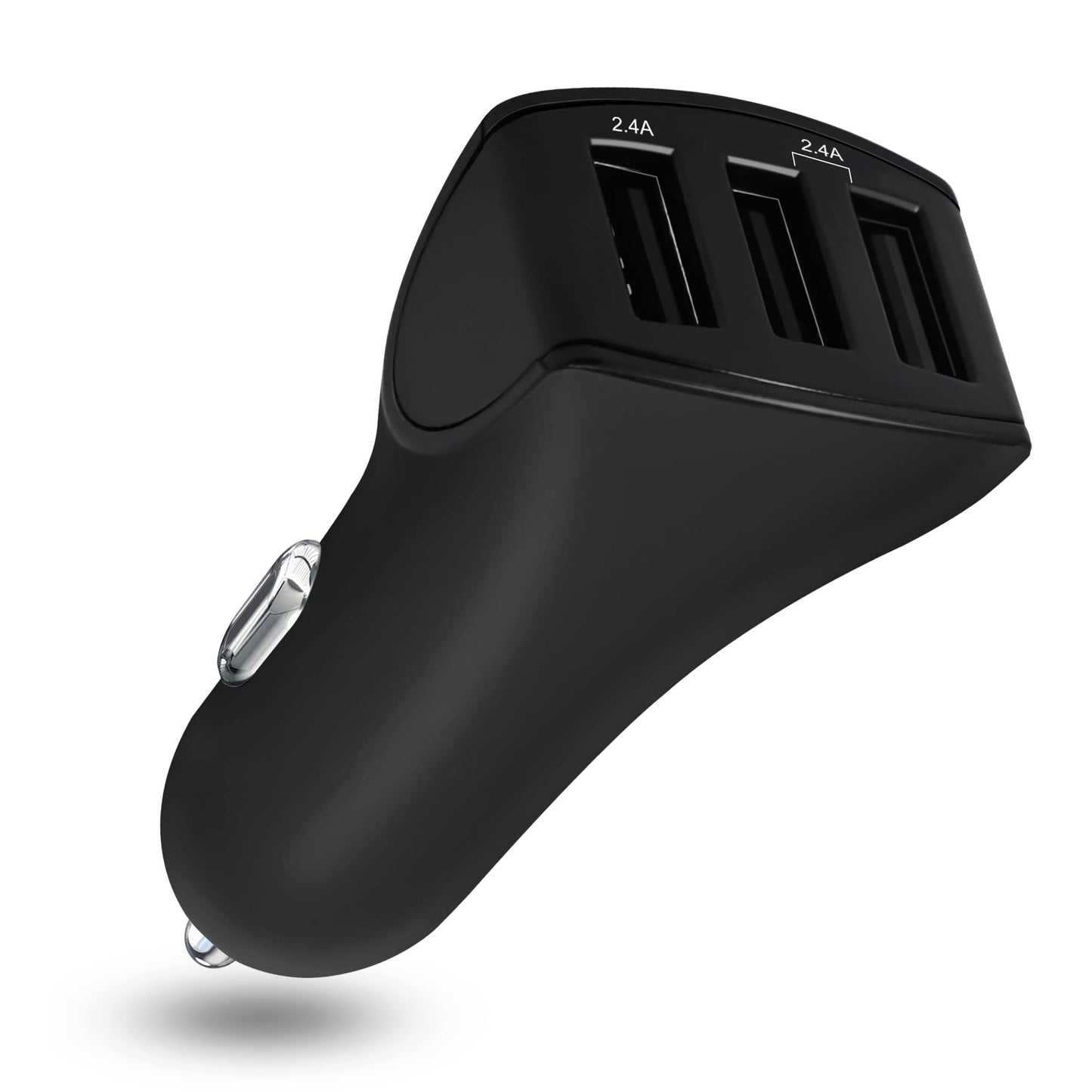 TRAVEL DEPOT USB Car Charger, 24W 3 Ports Fast Car Charger Adapter, Compatible w/iPhone 15/14/13/12/11, Samsung Galaxy S24 Ultra/S23, Cigarette
