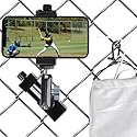 FPN Cell Phone Fence Mount for iPhone, GoPro, Insta360, and Other Action Cameras, Mevo Start for Baseball Softball Tennis Recording, Cameras Net Chain