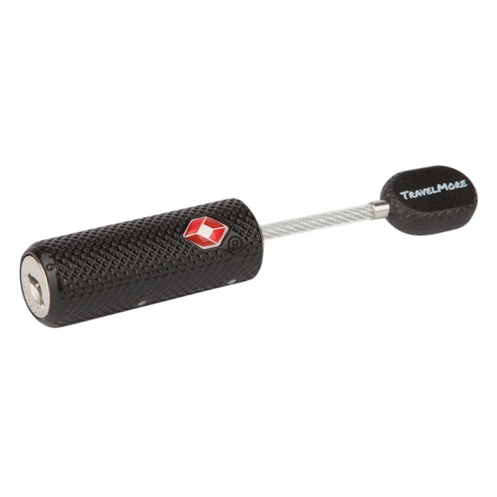 4 Pack TSA Approved Luggage Locks with Keys – Mini Key Padlocks, Flexible & Ultra Secure Travel Locks, Zinc Alloy, Black