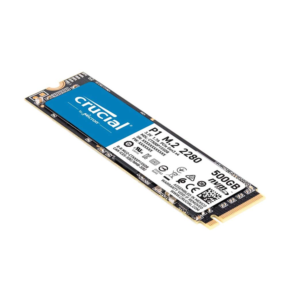 Crucial P1 500GB 3D NAND Nvme PCIe M.2 SSD - CT500P1SSD8