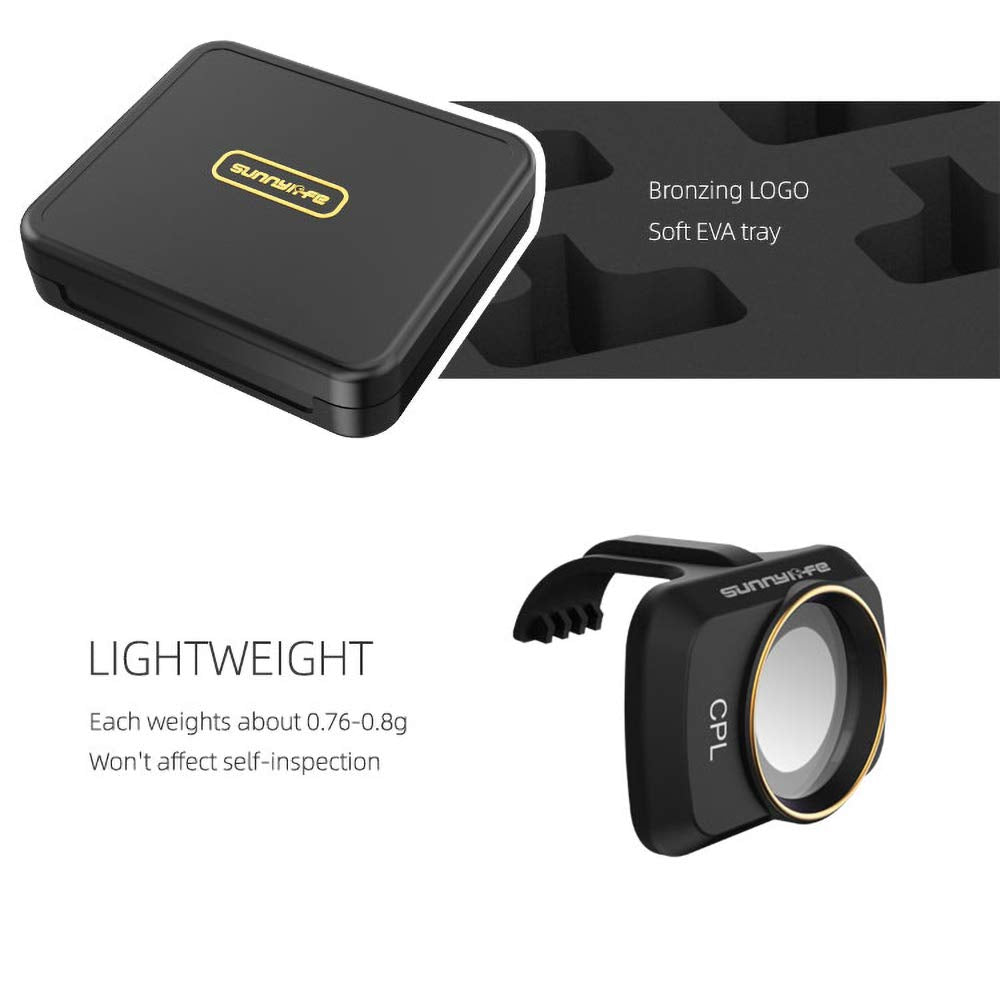 Lens Filter Set Compatible with DJI Mini 4K/Mini 2/Mavic Mini/Mini SE/Mini 2 SE Accessories 6Pcs Filter Combo Multi Coated Filters Camera Lens (CPL