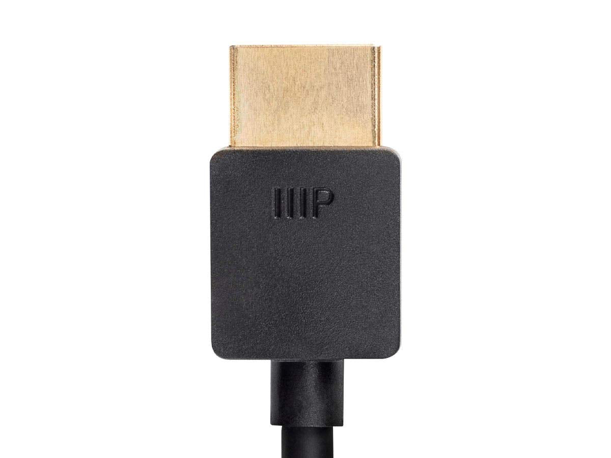 Monoprice 8K Ultra High Speed Slim HDMI Cable - HDMI 2.1, 8K@60Hz, 4K@120Hz, 48Gbps, HDR, VRR, 2ft, Black