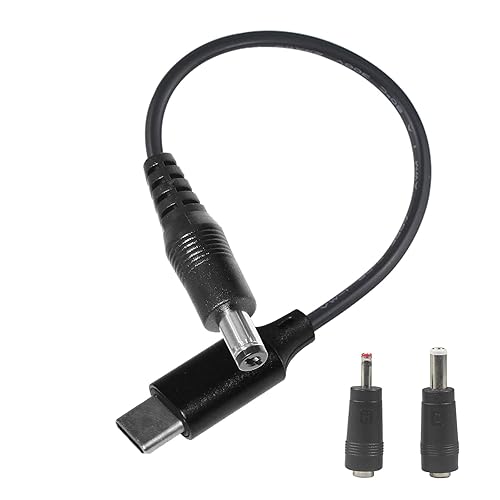 wininks Type-C to DC Power Cable - 3ft 12V USB-C Plug to DC 5.5 x 2.1mm Male Charging Cable, Connect USB-PD Power Bank to Power Any 12 Volts Device