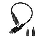 wininks Type-C to DC Power Cable - 3ft 12V USB-C Plug to DC 5.5 x 2.1mm Male Charging Cable, Connect USB-PD Power Bank to Power Any 12 Volts Device