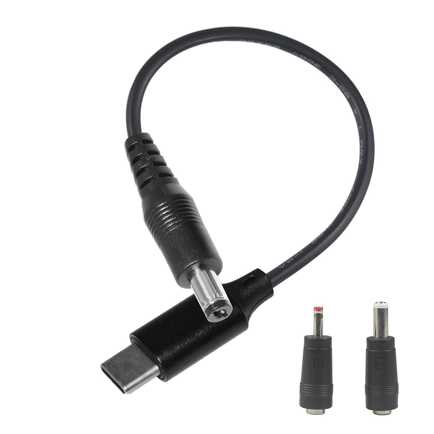 wininks Type-C to DC Power Cable - 3ft 12V USB-C Plug to DC 5.5 x 2.1mm Male Charging Cable, Connect USB-PD Power Bank to Power Any 12 Volts Device