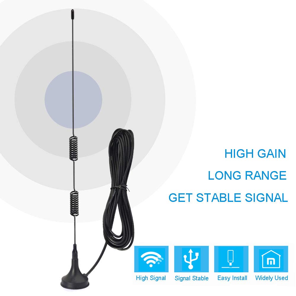 Bingfu VHF UHF Ham Amateur Radio Police Scanner Antenna Magnetic Base BNC Male Antenna Compatible with Uniden Bearcat Whistler Shack Police Scanner