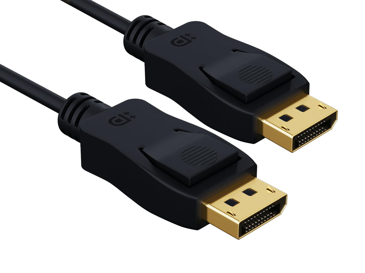 Cable Leader Gold Plated Premium 6ft DisplayPort Cable with Latches, Supports Resolutions up to 32.4Gbps High-Speed, 8K@60Hz, 4K@120Hz, Dynamic HDR