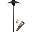 LED Pathway Lights 131 - Heavy Duty Metal Low Voltage Landscape Lighting, 12V Driveway Lights Outdoor Walkway Garden Pathway Lighting with Warm White
