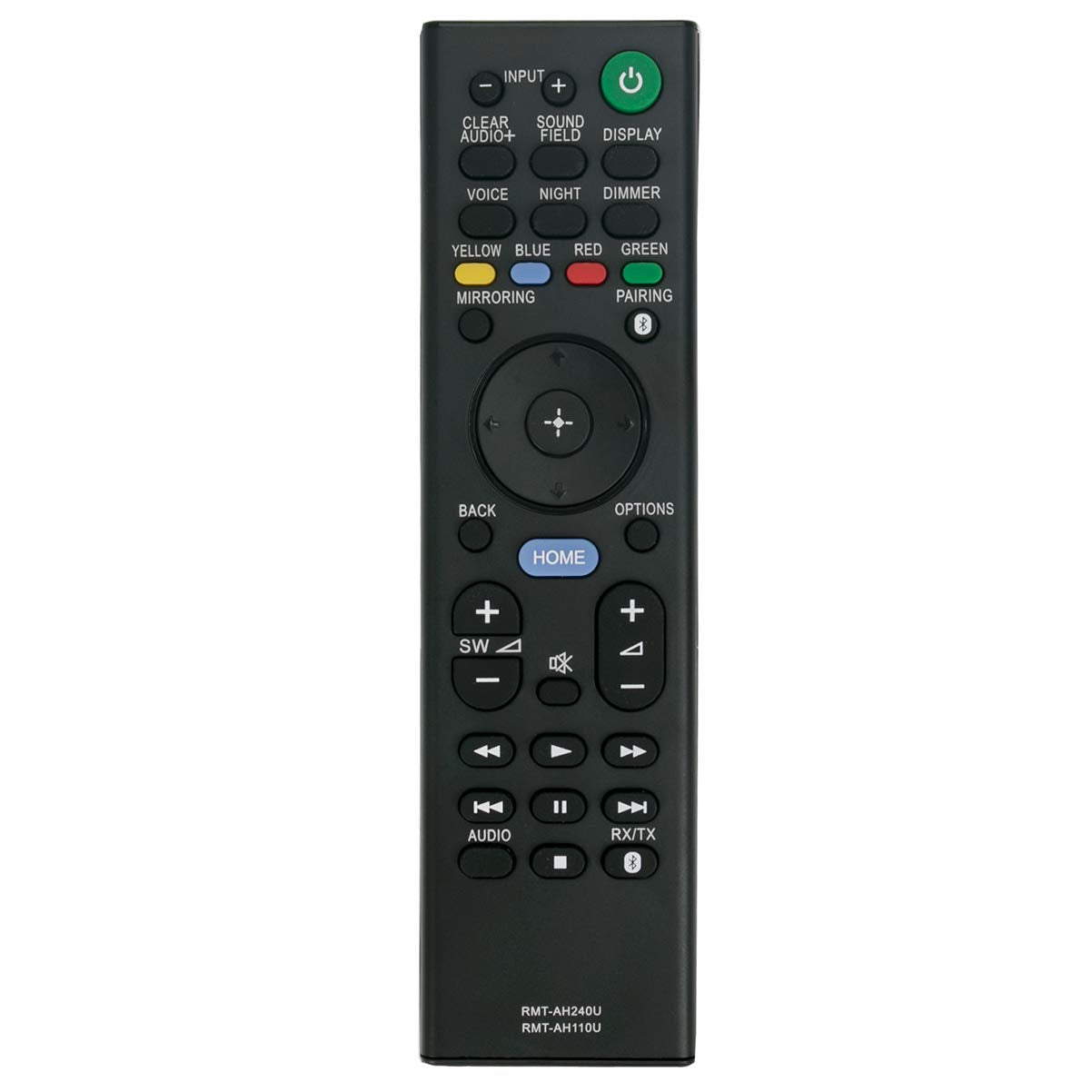 RMT-AH240U RMT-AH110U Replacement Remote Control Applicable for Sony Home Theater System HT-NT5 HT-CT790 HT-XT2 SA-NT5 SA-CT790 HT-CT800 HT-XT3 HT-NT3