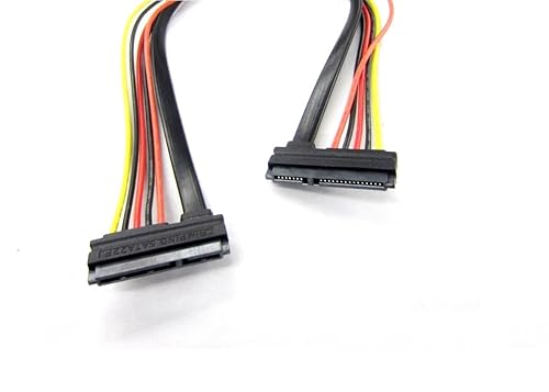 22 Pin SATA Female to 22 Pin SATA Female Power & Data Cable - 1 Meter