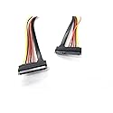 22 Pin SATA Female to 22 Pin SATA Female Power & Data Cable - 1 Meter