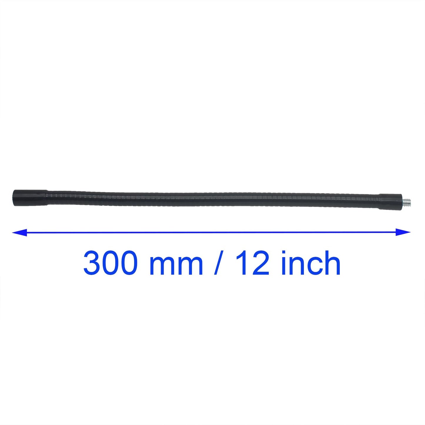 SYCZIOHU 12 Inch Gooseneck Tube Extension Holder 2 Pcs Metal Hose Arm Flexible Microphone Gooseneck Stand for Phone Holder and Action Camera (Thread