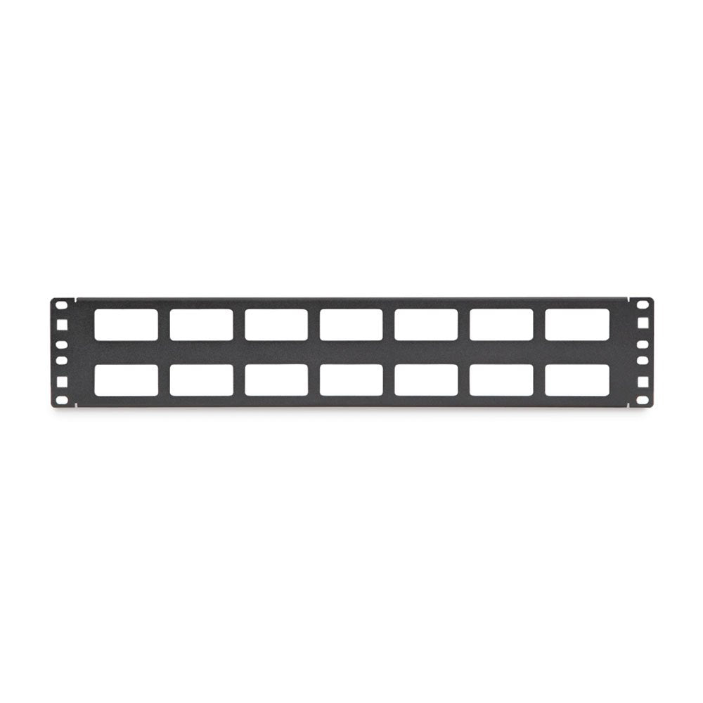 Kendall Howard 19" 2U Cable Routing Blank Cable Management Panel