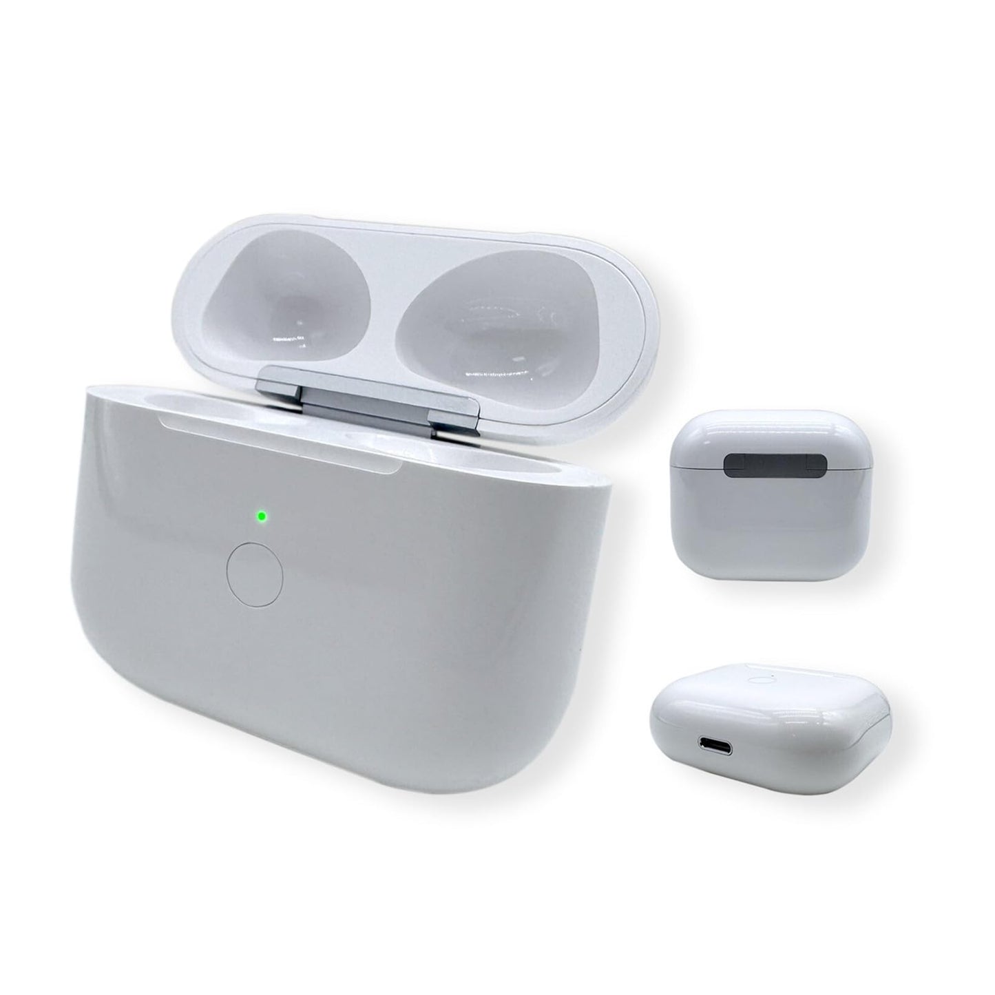 Wireless Charging Case Compatible with AirPod 3, Replacement Airpod 3 Gen Charging Case with Front Bluetooth Button for Pairing,Not Included Earbuds