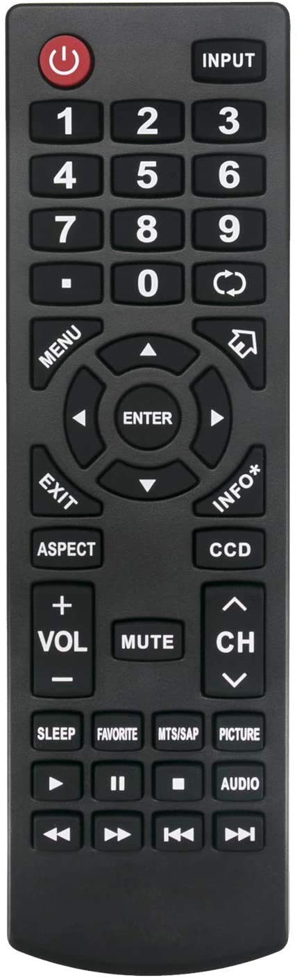 Universal Remote for All Insignia LED LCD HDTV TVs, Compatible with Insignia Remote NSRC02A12 NSRC03A13 NSRC4NA14 NSRC4NA16 NSRC4NA18 NSZRC101 RC8010A