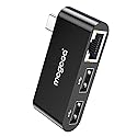 MOGOOD USB C to Ethernet Adapter, Type-C Gigabit Ethernet Adapter, 3 in 1 USB C (Thunderbolt 4/3 Compatible) to RJ45 LAN Network Dongle for MacBook